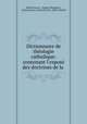 Dictionnaire de theologie catholique: contenant l
