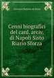 Cenni biografici del card. arciv. di Napoli Sisto Riario Sforza, Giovanni Battista de Rossi 