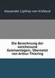 Die Berechnung der weichenund Geleisanlagen;. Ubersetzt von Arthur Thiering, Alexander Lipthay von Kisfalud 
