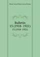 Bulletin. 13 (1918- 1921), Illinois. Natural History Survey Division 