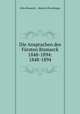 Die Ansprachen des Fursten Bismarck 1848-1894: 1848-1894, Otto Bismarck , Heinrich Poschinger 
