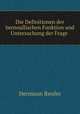 Die Definitionen der bernoullischen Funktion und Untersuchung der Frage ., Hermann Renfer 