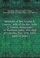 Memoirs of Mrs. Louisa A. Lowrie : wife of the Rev. John C. Lowrie, missionary to Northern India, who died at Calcutta, Nov. 21st, 1833, aged 24 years, Fairchild, Ashbel G. (Ashbel Green), 1795-1864,Swift, E. P. (Elisha Pope), 1792-1865. cn 