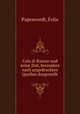 Cola di Rienzo und seine Zeit, besonders nach ungedruckten Quellen dargestellt, Papencordt, Felix 