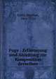 Fuge : Erlauterung und Anleitung zur Komposition derselben, Krehl, Stephan, 1864-1924 