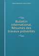 Bulletin international. Resumes des travaux presentes, Ceska akademie ved a umeni 