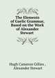 The Elements of Gaelic Grammar, Based on the Work of Alexander Stewart ., Hugh Cameron Gillies , Alexander Stewart 