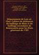 Departement de Loir-et-Cher. Cahiers de doleances du bailliage de Blois et du bailliage secondaire de Romorantin pour les Etats generaux de 1789, 