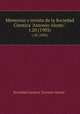 Memorias y revista de la Sociedad Cientica "Antonio Alzate.". t.20 (1903), Sociedad Cientica "Antonio Alzate." 