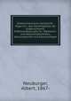 Elektrochemische Zeitschrift : Organ fu?r das Gesamtgebiet der Elektrochemie, Elektrometallurgie, fu?r Batterien- und Akkumulatorenbau, Galvanoplastik und Galvanostegie, Neuburger, Albert, 1867- 