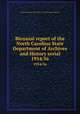 Biennial report of the North Carolina State Department of Archives and History serial. 1954/56, North Carolina. State Dept. of Archives and History 
