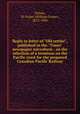 Reply to letter of "Old settler", published in the "Times" newspaper microform : on the selection of a terminus on the Pacific coast for the proposed Canadian Pacific Railway, Tolmie, W. Fraser (William Fraser), 1812-1886 