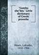 "Gombo zhebes." Little dictionary of Creole proverbs, Hearn, Lafcadio, 1850-1904 