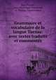 Grammaire et vocabulaire de la langue Taensa: avec textes traduits et commentes, Jean Parisot 