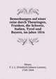 Bemerkungen auf einer reise durch Theuringen, Franken, die Schweiz, Italien, Tyrol und Bayern, im jahre 1816, Meyer, F. J. L. (Friedrich Johann Lorenz), 1760-1844 