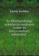 Az allamgazdasagi szamtartas rendszere (szam- es konyvviteltan) tekintettel ., Karoly Bochkor 