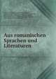 Aus romanischen Sprachen und Literaturen, Ernest Bovet 