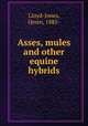Asses, mules and other equine hybrids, Lloyd-Jones, Orren, 1885- 