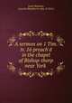 A sermon on 1 Tim. iv. 16 preach