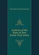 Archives of the State of New Jersey. First series, New Jersey Historical Society 