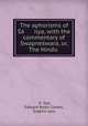 The aphorisms of Sa ilya, with the commentary of Swapneswara, or, The Hindu ., ?a??ilya 