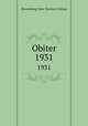 Obiter. 1931, Bloomsburg State Teachers College 