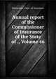 Annual report of the Commissioner of Insurance of the State of ., Volume 46, Minnesota. Dept. of Insurance 