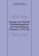 Kaspars von Nostitz Haushaltungsbuch des Furstenthums Preussen: 1578. Ein ., Kaspar von Nostitz 