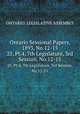 Ontario Sessional Papers, 1893, No.12-15. 25, Pt.4, 7th Legislature, 3rd Session, No.12-15, Ontario. Legislative Assembly 
