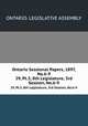 Ontario Sessional Papers, 1897, No.6-9. 29, Pt.3, 8th Legislature, 3rd Session, No.6-9, Ontario. Legislative Assembly 