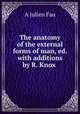 The anatomy of the external forms of man, ed. with additions by R. Knox ., A Julien Fau 