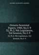 Ontario Sessional Papers, 1900, No.5-9. 32, Pt.2, 9th Legislature, 3rd Session, No.5-9, Ontario. Legislative Assembly 