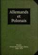 Allemands et Polonais, Nicaise, Victor,Welschinger, Henri, 1846-1919 