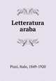 Letteratura araba, Pizzi, Italo, 1849-1920 