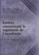Lettres concernant le jugement de l