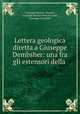Lettera geologica diretta a Giuseppe Dembsher: una fra gli estensori della ., Giuseppe Marzari -Pencati, Giuseppe Marzari-Pencati conte , Giuseppe Dembsher 