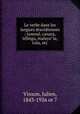 Le verbe dans les langues dravidiennes : tamoul, canara, te?linga, malaya?la, tulu, etc., Vinson, Julien, 1843-1926 or 7 