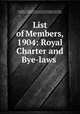 List of Members, 1904: Royal Charter and Bye-laws ., Institute of Chartered Accountants in England and Wales , Institute of Chartered Accountants in England and Wales 