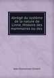 Abrege du systeme de la nature de Linne, Histoire des mammaires ou des ., Jean Emmanuel Gilibert 