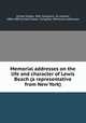 Memorial addresses on the life and character of Lewis Beach (a representative from New York), United States. 49th Congress, 2d session, 1886-1887,United States. Congress. Memorial addresses 