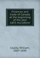 Finances and trade of Canada at the beginning of the year 1855 microform, Cayley, William, 1807-1890 