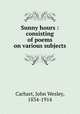 Sunny hours : consisting of poems on various subjects, Carhart, John Wesley, 1834-1914 