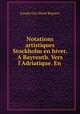 Notations artistiques Stockholm en hiver. A Bayreuth. Vers l