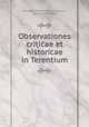 Observationes criticae et historicae in Terentium, Hermann Wilhelm Georg Schindler, Hermann Schindler 