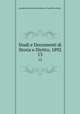 Studi e Documenti di Storia e Diritto, 1892. 13, Accademia di Conferenze Storico-Giuridiche. Studi .. 
