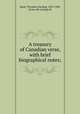 A treasury of Canadian verse, with brief biographical notes;, Rand, Theodore Harding, 1835-1900, [from old catalog] ed 