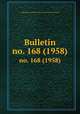 Bulletin. no. 168 (1958), Smithsonian Institution. Bureau of American Ethnology 