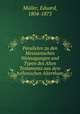 Parallelen zu den Messianischen Weissagungen und Typen des Alten Testaments aus dem hellenischen Alterthum, Eduard Muller 