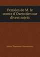 Pensees de M. le comte d