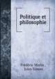 Politique et philosophie, Frederic Morin 